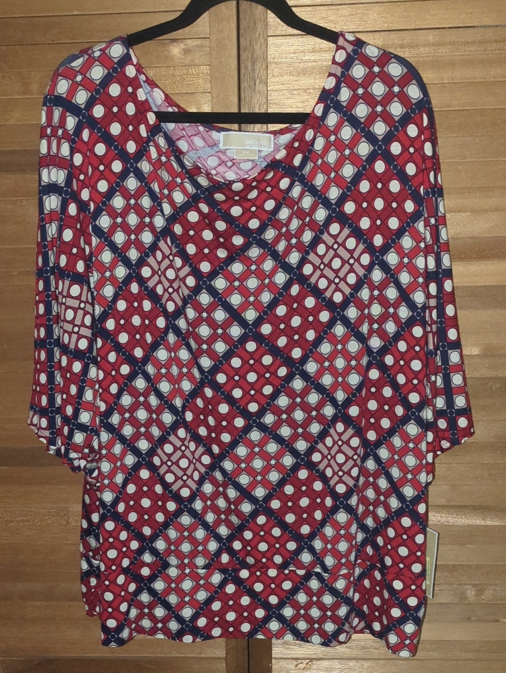 MICHAEL Michael Kors Women’s Patterned Top in Red White and Blue